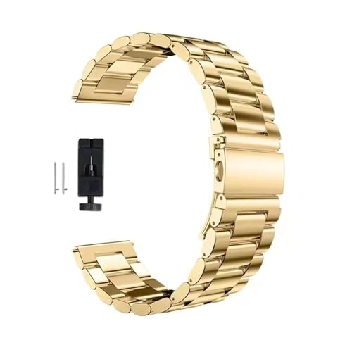 22mm 20mm ^ohASamsung Galaxy Watch 7A6A5A4A40mmA44mmA46mmA5ProA45mm XeXX`[XgbvAAmazfit BipAHuawei GT4 ƌ݊B(Gold,20mm)