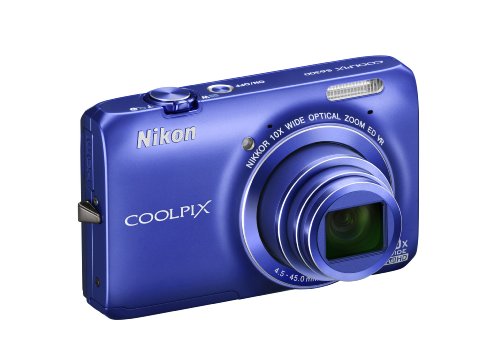 Nikon Coolpix S6300 Appareil photo numérique compact 16 Mpix Ecran 2,7 Zoom optique 10x Bleu
