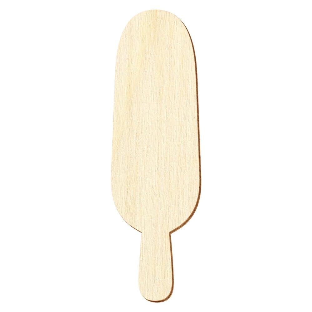 Palos de helado de madera V2, decoración para manualidades, 3-50 cm, paquete con 50 unidades, altura: 8 cm