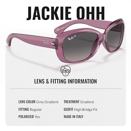 Ray-Ban RB4101 JACKIE OHH TRANSPARENT Butterfly Shaped Sunglasses for Men & Women with Official RAYBAN Eyewear Kit4