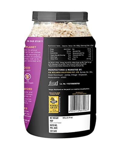 Image of True Elements Instant Oats 900g | Ready in Minutes | High Fibre Wholegrain Oats | Nutritious Breakfast