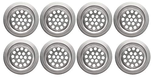 Protector de Cabello para Drenaje de Lavabo Metal - Pack x8