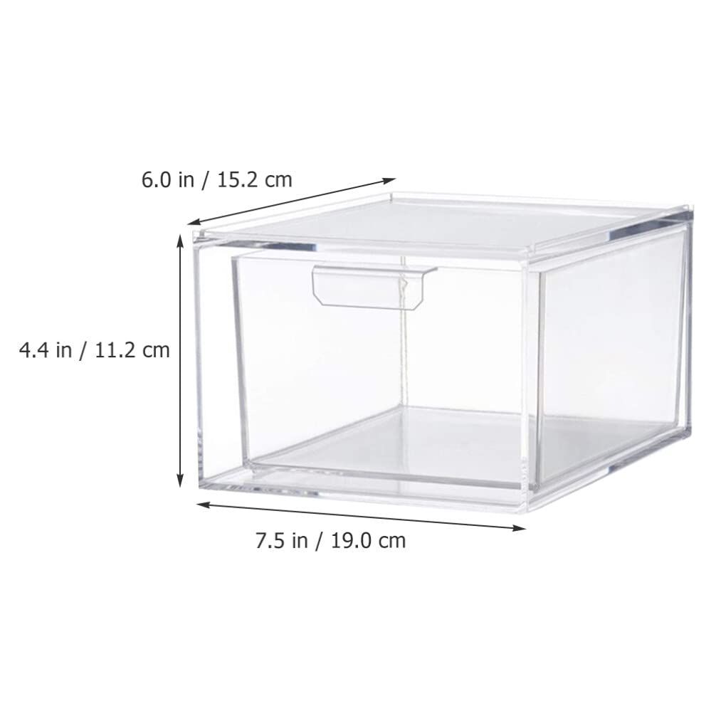 MAGICLULU 1Pcs Stackable Makeup Organizer Storage Drawers for Cabinet Desk Shelf