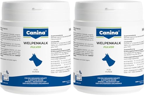 Canina Welpenkalk Pulver, 2er Pack (1 x 0.3 kg), 12070 3, bräunlich