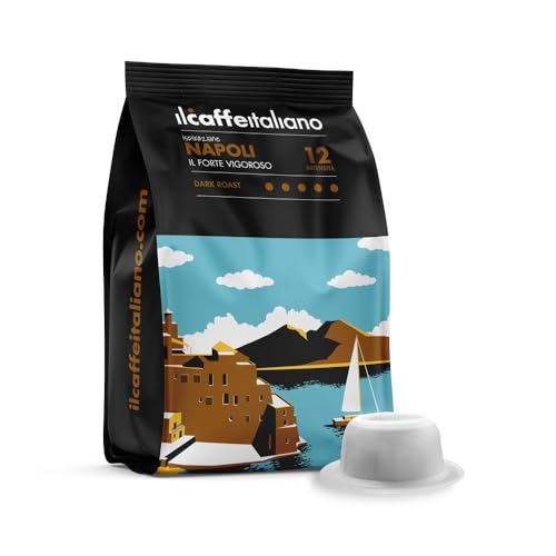 Il Caffè Italiano Capsule Compatibili Con Bialetti Napoli - 100pz | Aroma Forte e Vigoroso | Made In Italy | Frhome