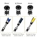 Saipe 6pcs High Precision Trimmer Collet Adapter 6mm 1/4