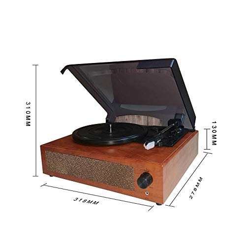COMETX Gramophone portable – Tourne-disque vinyle vintage classique – Phonographe avec haut-parleurs stéréo intégrés - Les Beatles, Paul McCartney, John Lennon, RIngo Starr, George Harrison COMETX Gramophone portable - Tourne-disque vinyle vintage classique - Phonographe avec haut-parleurs stéréo intégrés – Image 7