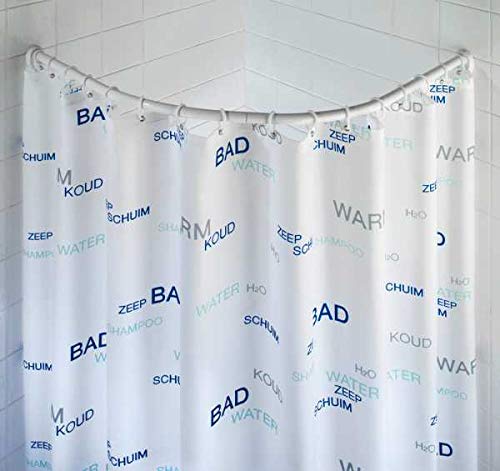 Barre de douche WENKO blanche variable pour créer un espace bien-être
