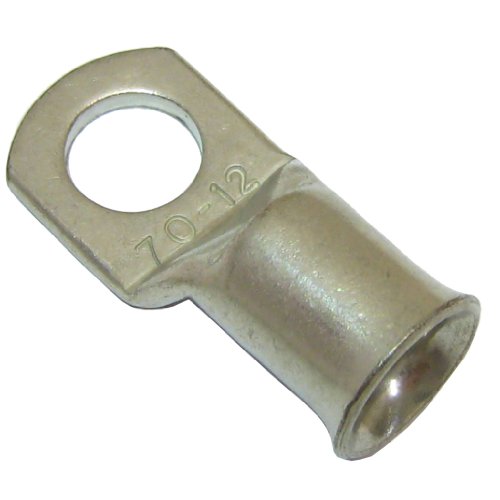 All Trade Direct 10 Copper Tube 70Mm X 12Mm Lug Battery Starter Cable Welding Crimp Terminal Ring