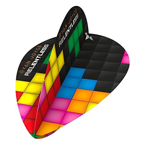 Mission F3771 Ryan Joyce Dart-Flights | 100 Mikron Premium extra Starke Pear-Flights von Thor-Sports | Mehrfarbig Cover