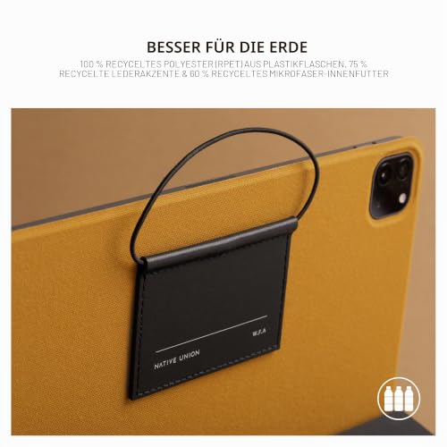 Native Union W.F.A iPad Folio-Minimalistischer und Faltbarer iPad-Ständer samt Hülle aus recycelten Materialien -Kompatibel mit Air 11" M2… – Ansicht 4