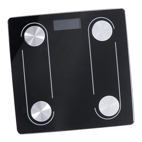 FOMIYES Household Precision Scale Intelligent Weight Analyzer with LED Display Durable Design No Battery Needed for Home Use Black