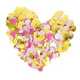 Zerodeko Confeti Redondo Brillante para Decoración de Fiesta y Boda Papel y Lentejuelas para Shower y Mesa Otoñal