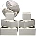 DIOMMELL 12 Pack Foldable Cloth Storage Box Closet Dresser Drawer Organizer Fabric Baskets Bins Containers Divider for Baby Clothes Underwear Bras Socks Lingerie Clothing,Grey 444
