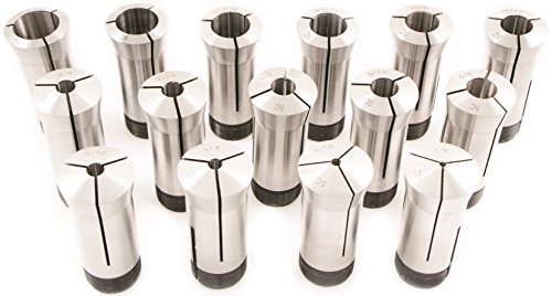 HHIP 3900-1170 5C Pro Quality Premium Round Collet Set, 15-Piece