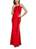  LiMiCao Damen Schlauch Kleid Gr. 38, rot
