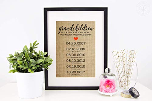 Grandmagiftpersonalizedmothersdaygrandmothergrandparentsbirthdaygrandkidsfillaplaceinyourheartyouneverknewwasempty8x10or11x14burlapprint Urban Country Home Decor Grandma gift personalized mothers day grandmother grandparents birthday grandkids fill a place in your heart you never knew was empty 8×10 or 11×14 burlap print urban country home decor