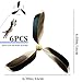 Peosaard Cat Feathers Toy Refill, 6PCS 6.3 Inch Propeller Cat Toy Feathers Replacement, Interactive Cat Wand Toy Refill for Cats, Kittens, Cat Toy Feathers Replacement