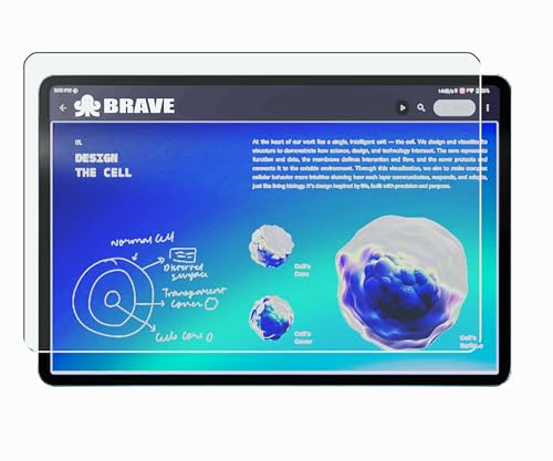 Image of NAXTON Eguards for Brave Ark Tab 12.95 inch Tablet [Bubble Free], [Anti-Scratch], [HD Clarity] Customised for full Screen cover - NOT A TEMPERED GLASS (Display Size: 12.95 INCH)