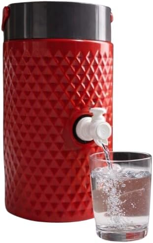 Polyurethane Insulated Water Jug with Tap | 2 Liter Portable Water Storage and Dispenser Jug for Picnic, Traveling, Office Desk and Camping | 2000 ml Water Camper (Multicolor, Small (2 Liters))