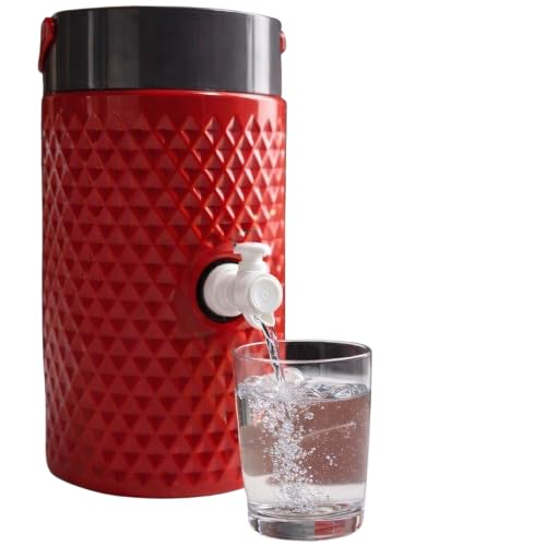 Polyurethane Insulated Water Jug with Tap | 2 Liter Portable Water Storage and Dispenser Jug for Picnic, Traveling, Office Desk and Camping | 2000 ml Water Camper (Multicolor, Small (2 Liters))