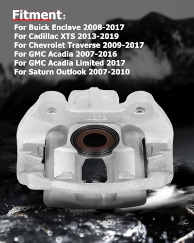Image of cciyu Rear Left Brake Caliper Assembly w /Bracket 18B5059 For Buick For Enclave,For Cadillac For XTS,For Chevy For Traverse,For GMC For Acadia /For Acadia Limited,For Saturn For Outlook