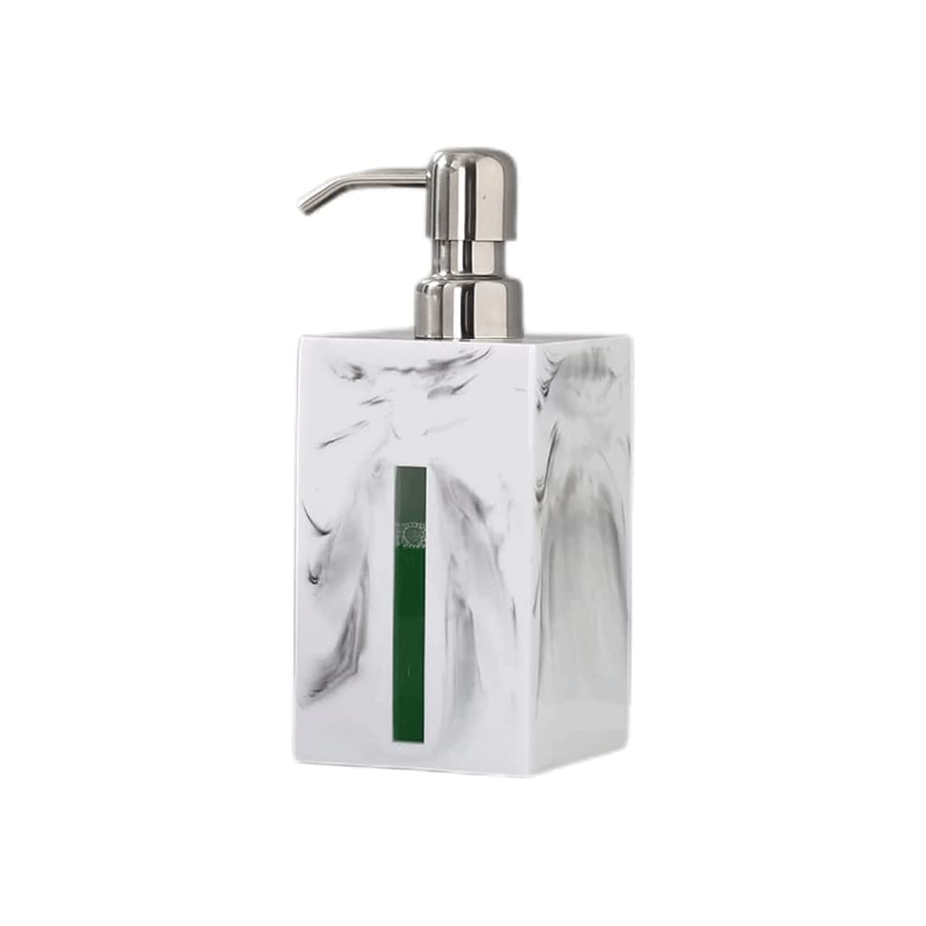 Distributeur de Savon carré Bouton Poussoir Rechargeable Distributeur de Lotion Rechargeable Pompe en Acier Inoxydable Pompe à Savon 500 ML