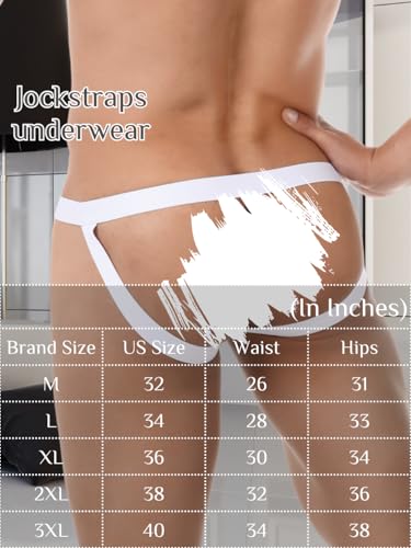 Men's Sexy Ice Silk Underwear, Sheer Breathable Jock Straps, Low-Rise Thong Athletic Supporter3