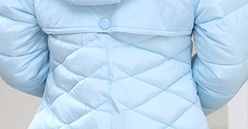 Child Kids Girls Winter Warm Jackets Coat Snowsuit Hooded Windbreaker Outwear with Soft Fur Hoodies for 3-12 Years Old(Blue, 3-4T/(Fit Height:41"-45")/Tag120)