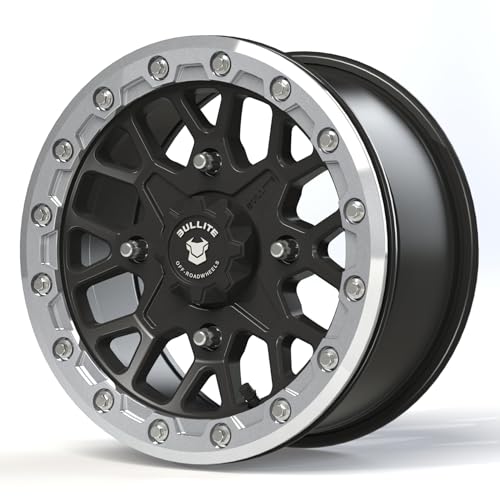 Bullite 14x7 UTV Wheels with Satin Black Rims