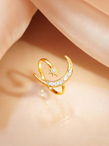 Image of 18K Gold Plated Statement Ring for Women | Stylish Classy Rings | Waterproof and Anti Tarnish Jewellery | Rakhi Gift for Sister | Gifts for Women | 1 Year Warranty*
