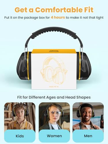 Dr.meter Noise Cancelling Headphones for Adults Ear Protection, 31dB Ear Muffs for Kids Autism Sensory, Hearing Protection Noise Reduction Earmuffs for Shooting Gun Range, Mowing, Concerts, Fireworks - Image 7