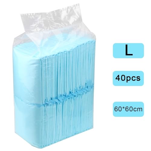 Image of Dog Pee pad, Puppy Training Pads for Small to Large Dogs 24 inchx24 inch, Leak Proof and Super Absorbent Disposable Pads for Dogs, Cats and Rabbits. 40 pet Potty Pads.