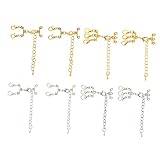 OSALADI 2 Ensembles Collier Lien Boucle Fermoirs Bijoux Clé Sterling Fermoir À Homard r ...