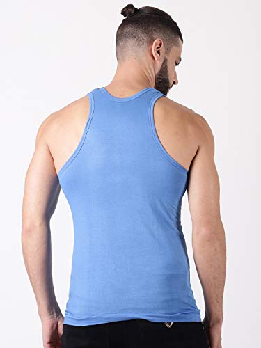 Image of Dollar Lehar Men Combed Cotton Round Neck Vest -Colour May Vary