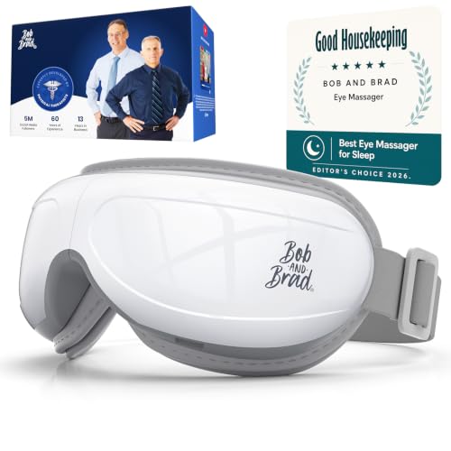 Image of BOB AND BRAD Eye Massager with Heat FSA Eligible HSA, Birthday Gifts for Women Men Mom, Heated Eye Mask for Migraines with Music, Smart Migraine Massager for Dry Eyes Relief & Improve Sleep