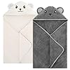 URSEORY Baby Hooded Towel, 2 Pack C...