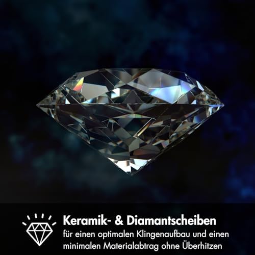 Bild 4 - GRAEF CC120 - Elektrischer Messerschärfer, 3 Stufen, Perfekte Schleifwinkel für 20° Klingen, Diamantbeschichtung, Für Küchen-, Jagd-, Gewerbe-, Wellenschliffmesser, Ultrascharfe Klingen, Weiß