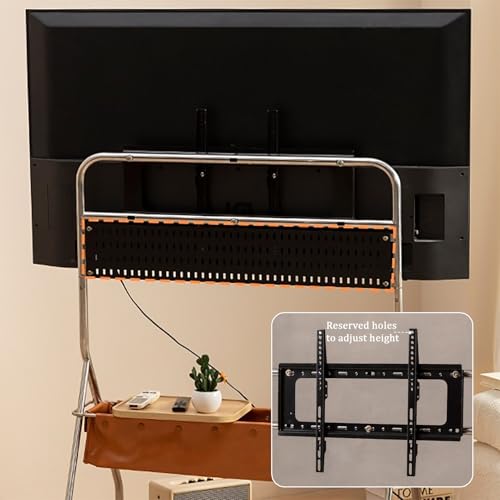 Soporte móvil para TV de 40-80 pulgadas con ruedas y cesta miniatura 3