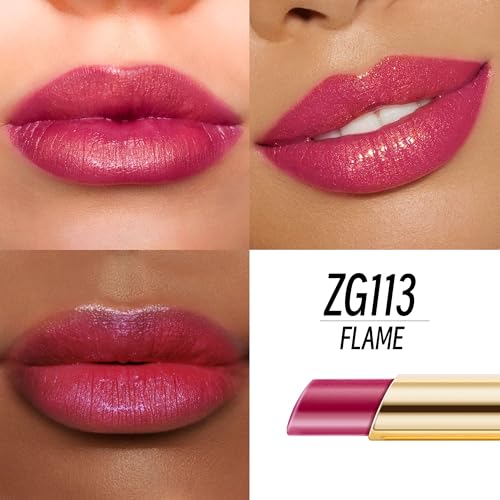 Image of Depuplum Purple Red Lipstick Moisturizing for Women Shimmer Tinted Lip Balm Hydrate Nourish Mauve Lip Gloss Cruelty Free Lip Makeup, ZG113 Flame
