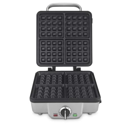 Cuisinart WAF-300P1 Belgian Waffle Maker with Pancake Plates, Brushed Stainless