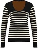 TAIFUN Damen Feinstrickpullover mit Streifen