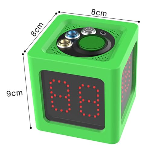 Chronomètre cube 1.4 pouce numérique vert pour échecs et cartes - 8
