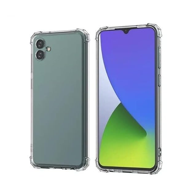 Image of BOXXO Flexible Back Cover for Samsung Galaxy F04 | Back Cover Transparent Clear Shockproof Case Four Corner Protection | Slim Protective Mobile Phone Cover for Samsung Galaxy F04