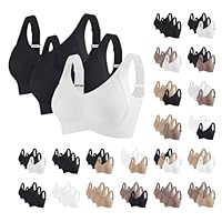 Soutien Gorge Push Up,Lot de 3 Soutien Gorge sans Armature Sexy Push Up Anti-Affaissement Soutiens-Gorge Dos Nu Bretelles Réglables Doux et Respirant Brassière 2025