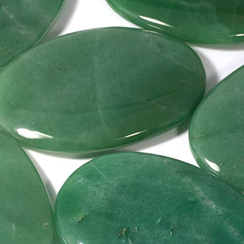 CrystalAge Green Aventurine Palm Stone ~70x50mm