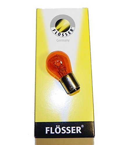 Bombilla Flosser para moto BAY15d 12V con doble filamento naranja