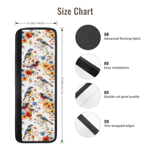 Image of Spring Birds Refrigerator Door Handle Covers Set of 2, Spring Decoration Neoprene Fridge Door Handle Covers Washable Non-Slip Protector for Fridge Dishwasher Appliance, Keep Your Kitchen Clean