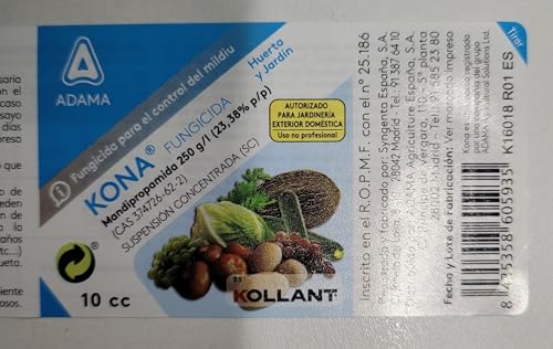 Kona fungicida - Adama. Fungicida para el control del mildiu. Para huerta y jardin. (10cc)