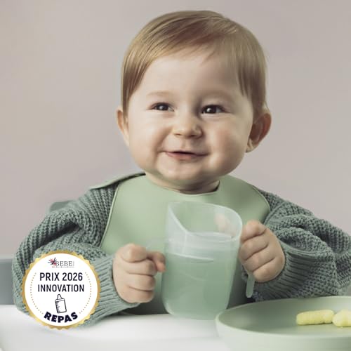 Tasse d’apprentissage 6+ mois et sucette de nuit pour bébé rose